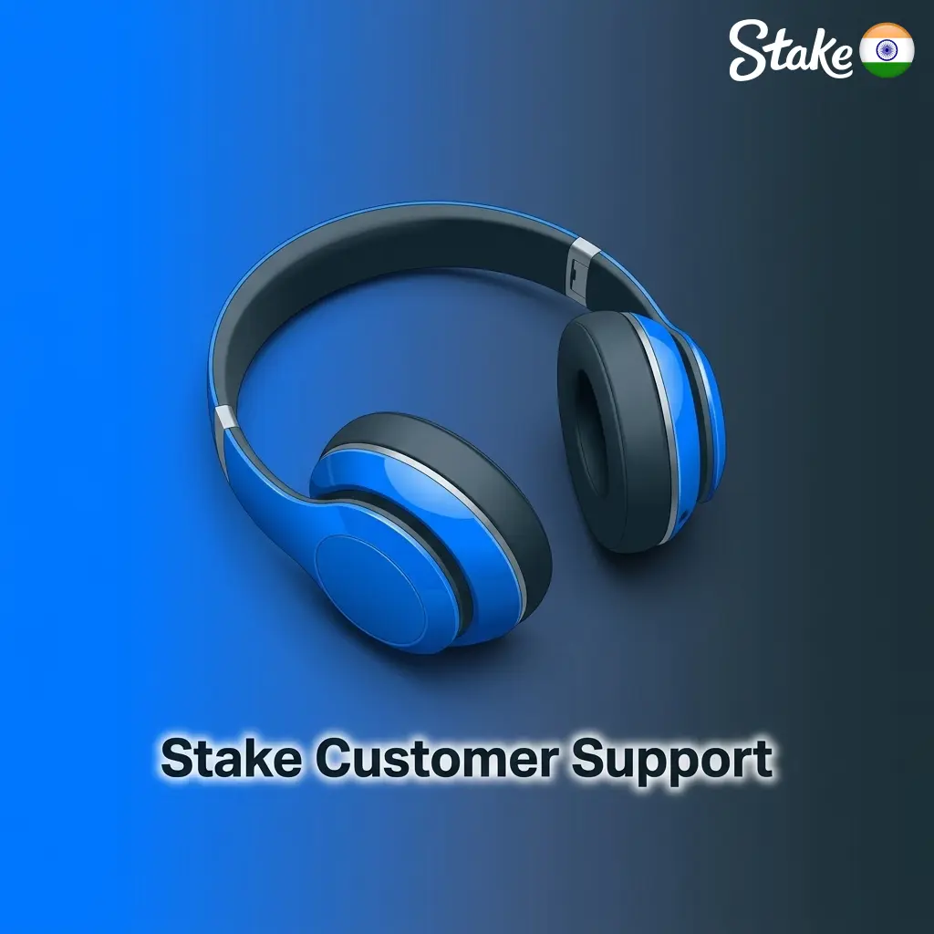 Stake customer support options including 24/7 live chat, email, and help centre for Indian players